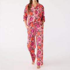 Long-Sleeved Button-Down Pajama Top